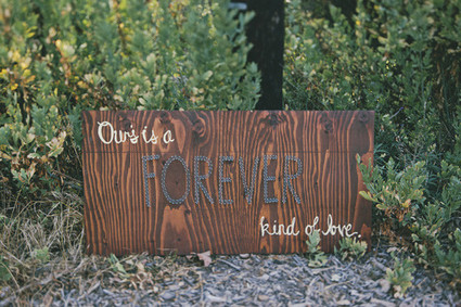 Rustic wedding sign