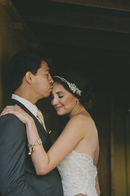 Bohemian wedding portrait
