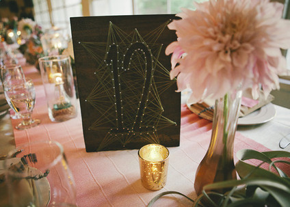 Wooden art table number