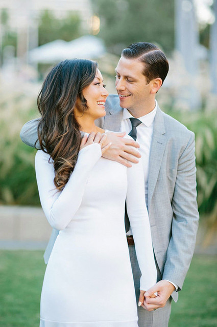 Modern wedding portrait