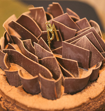Chocolate wedding cake