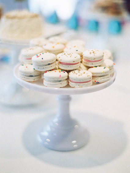 Rainbow macarons