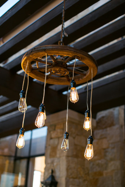 Vintage wedding lighting