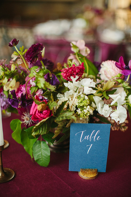 Calligraphy table number