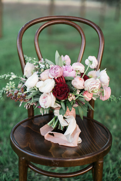 Spring bridal bouquet