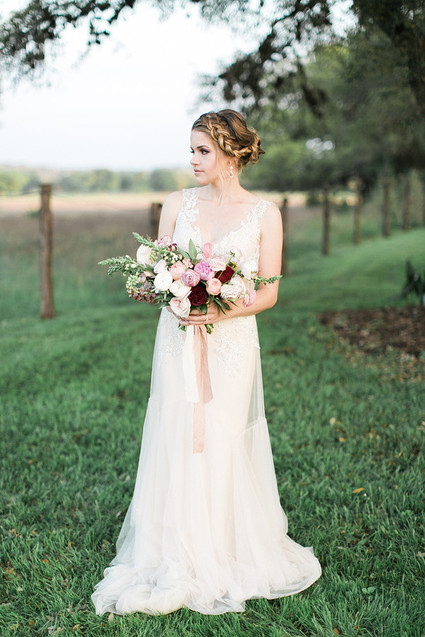 Outdoor bridal portrait