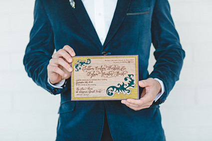 Rustic wedding invitation