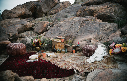 Bohemian desert wedding