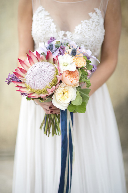 Spring wedding bouquet