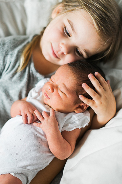 baby and sis