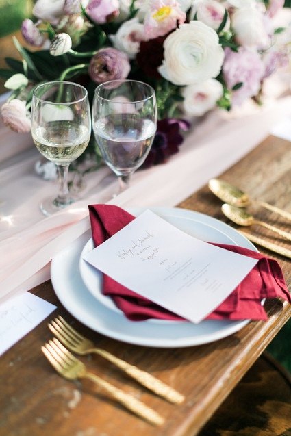 Gold flatware