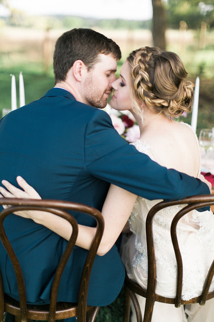 Romantic outdoor tablescape