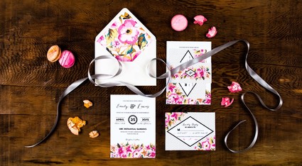 Floral invitations