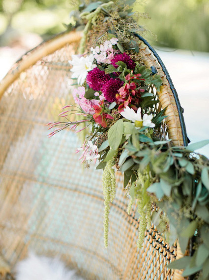 Floral baby shower decor