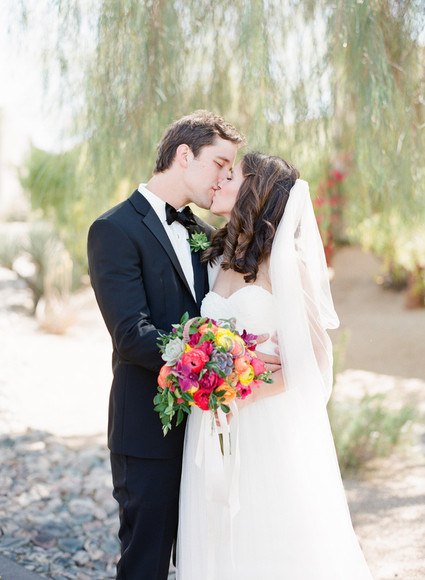 Colorful Arizona wedding portrait