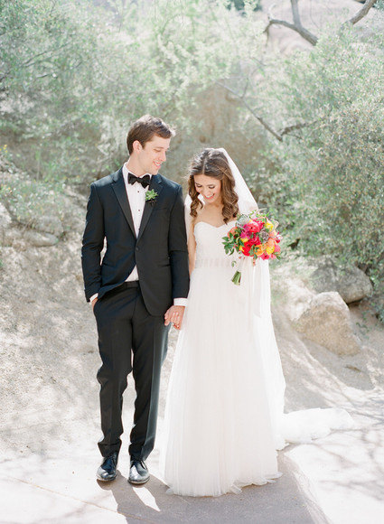 Colorful Arizona wedding portrait