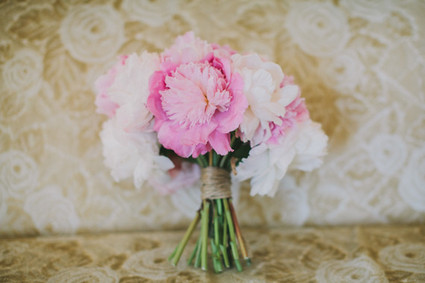 Pink wedding florals