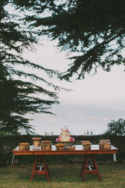 Rustic dessert table