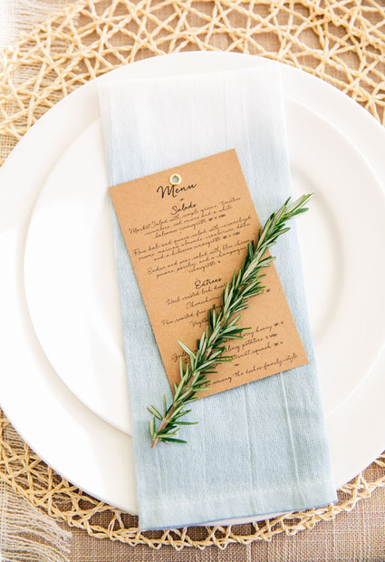Wedding place setting