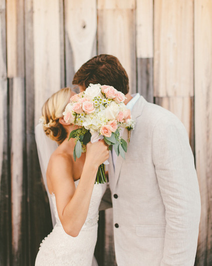 Rustic wedding portrait