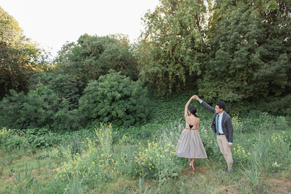 Vintage Santa Cruz engagement portrait