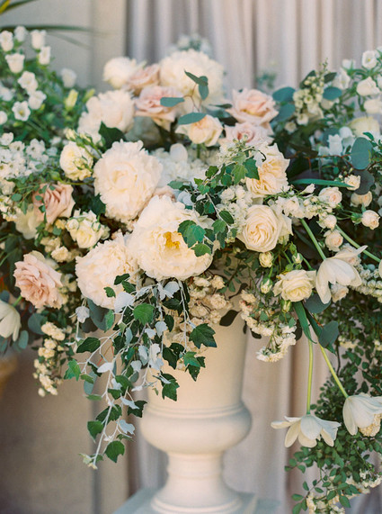 Romantic wedding florals