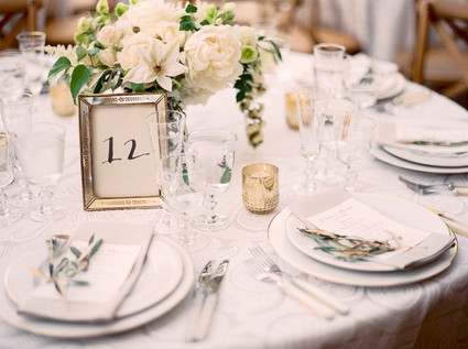 Romantic wedding tablescape