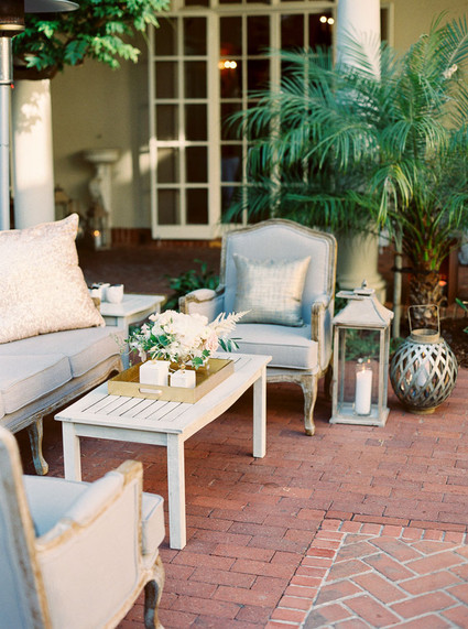 Romantic Italian inspired lounge area