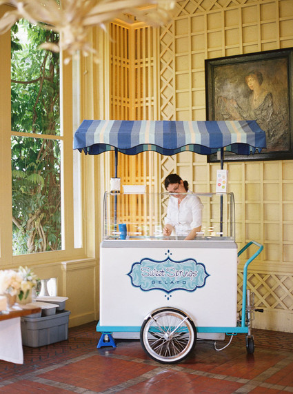 Wedding ice cream cart