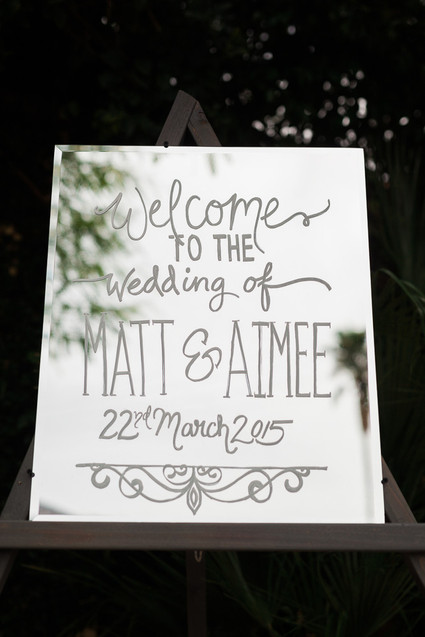 Bohemian wedding signage