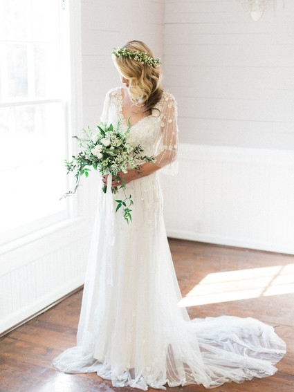 Vintage bridal portrait
