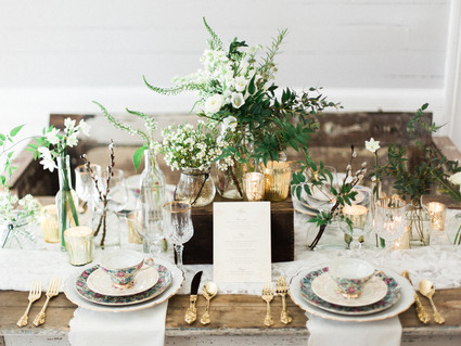 Rustic fall tablescape