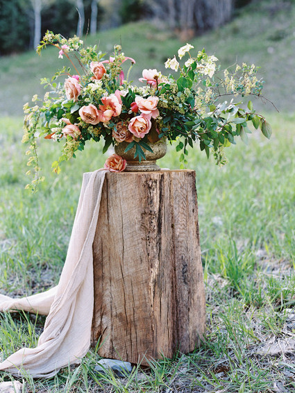 Romantic spring floral arrangement