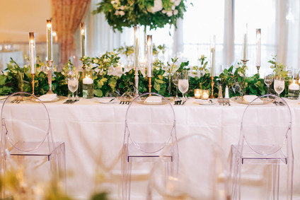 Elegant wedding tablescape