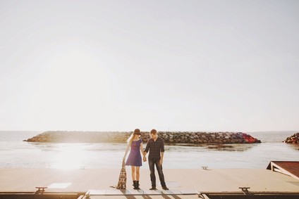 Maryland beach campground engagement portrait