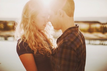 Maryland beach campground engagement portrait