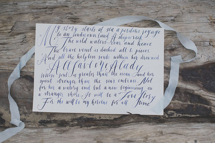Calligraphy invitation
