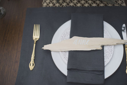 Wood place cards Inspiration