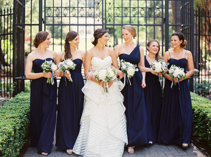 Navy bridesmaid dresses Inspiration