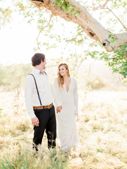 Bohemian palm springs wedding