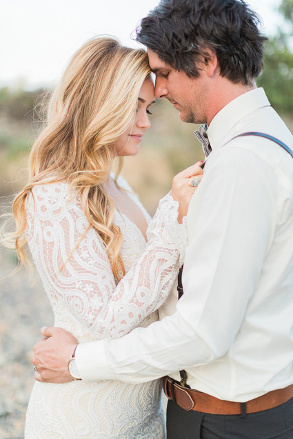 Bohemian palm springs wedding