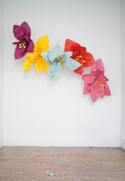 Paper flower decor Inspiration