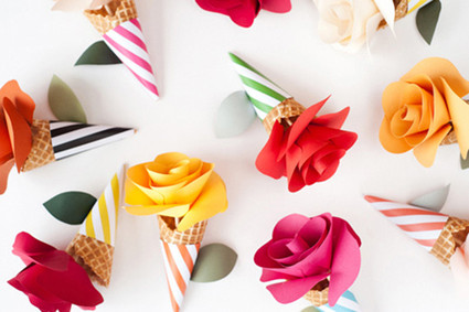 Paper flower decor Inspiration