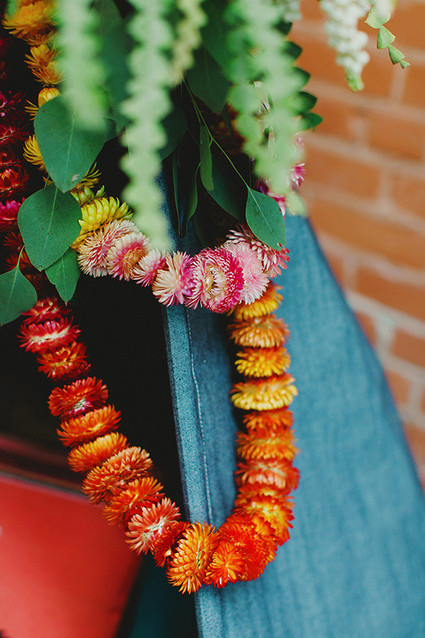 strawflower garland