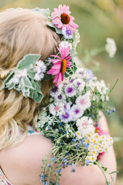 Mother daughter wildflower photos