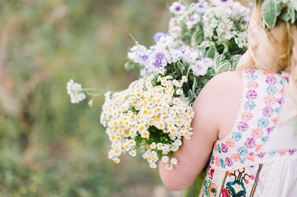 Mother daughter wildflower photos