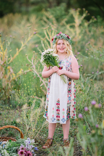 Mother daughter wildflower photos