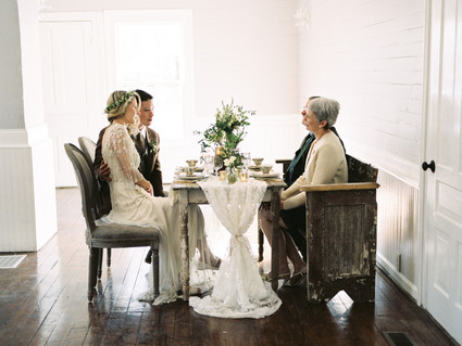 Rustic fall wedding tablescape