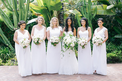 White bridesmaids