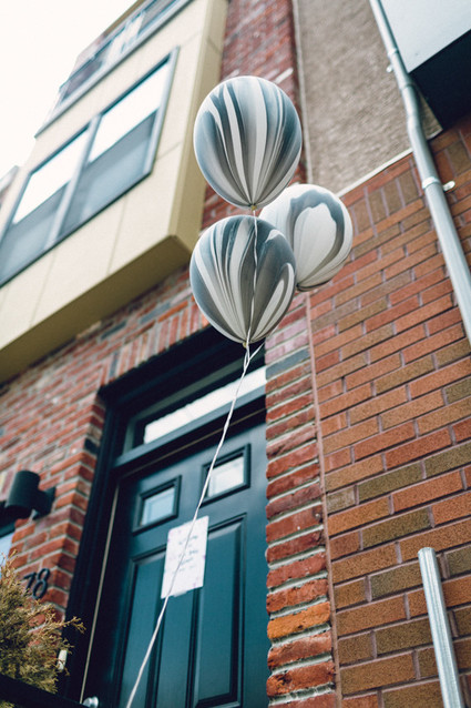 Geometric girl baby shower